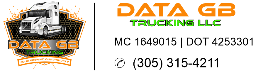 Data GB Trucking LLC — MC 1649015, DOT 4253301, (305) 315-4211
